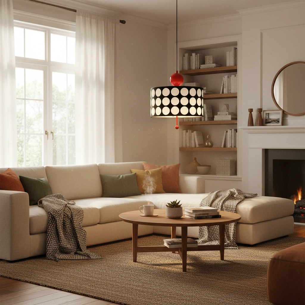 Porcelain flush mount lifestyle scene