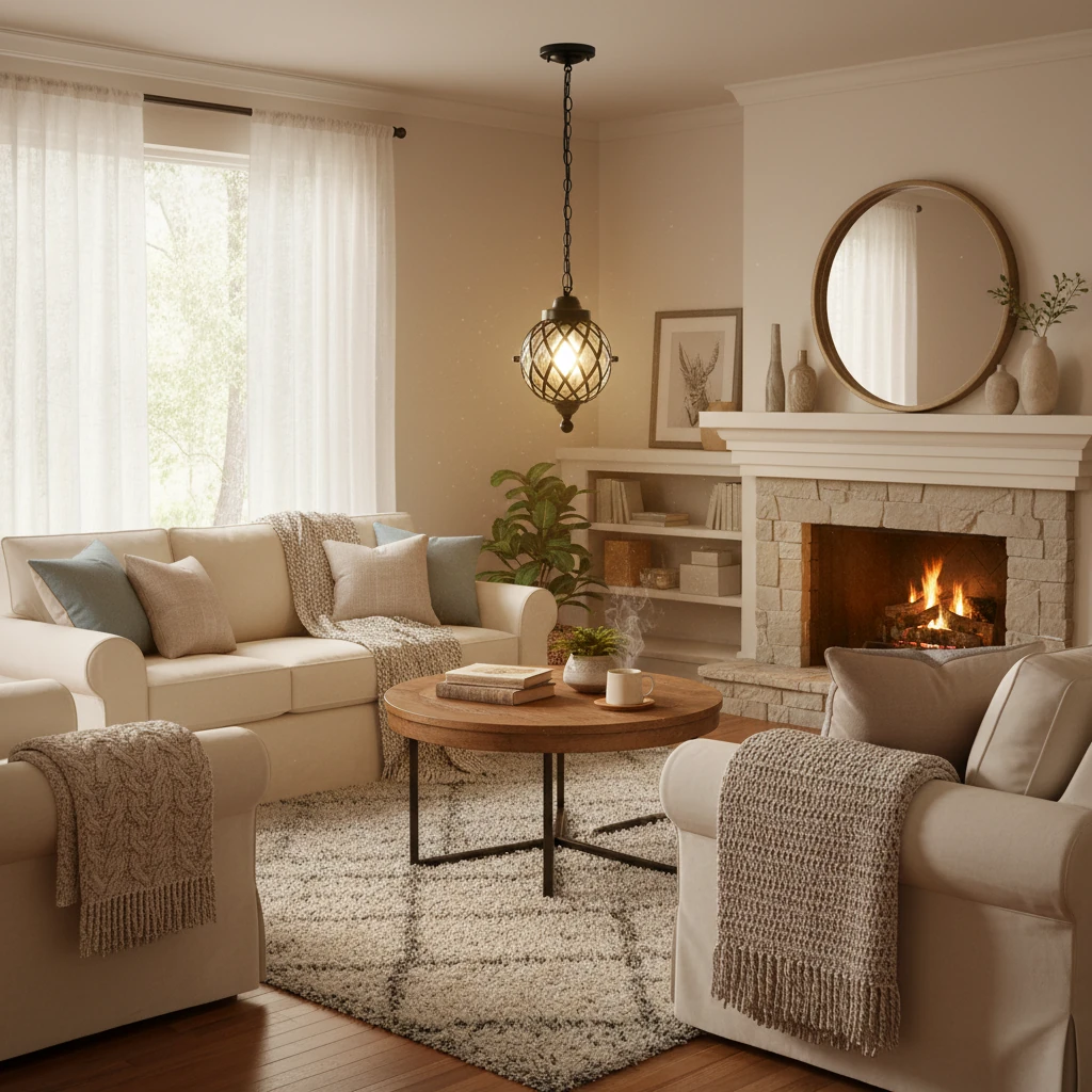 Porseleinen inbouw lifestyle-scène