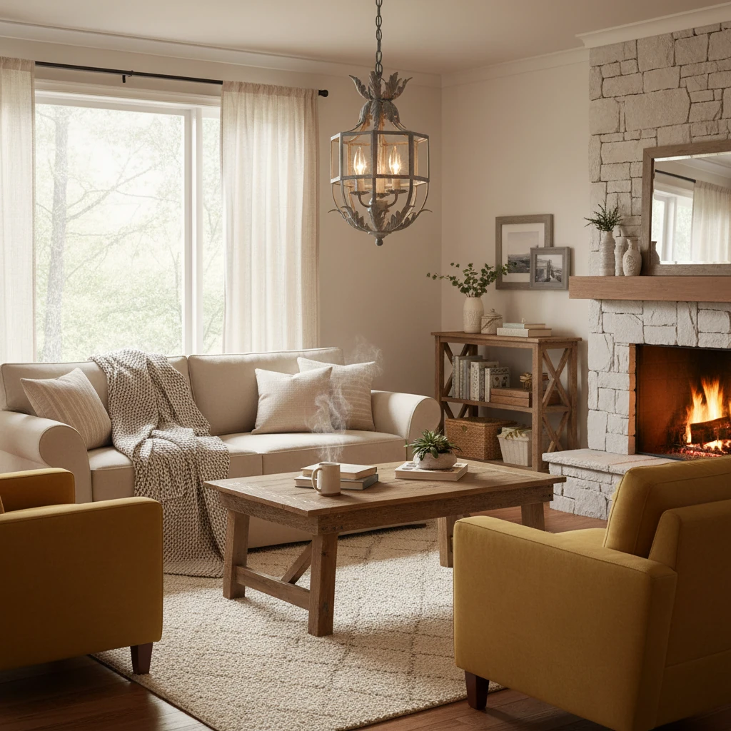 Porseleinen inbouw lifestyle-scène