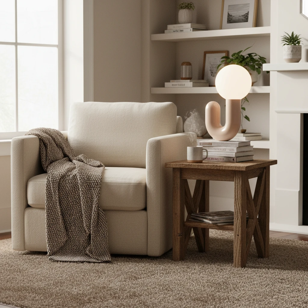 Porseleinen inbouw lifestyle-scène