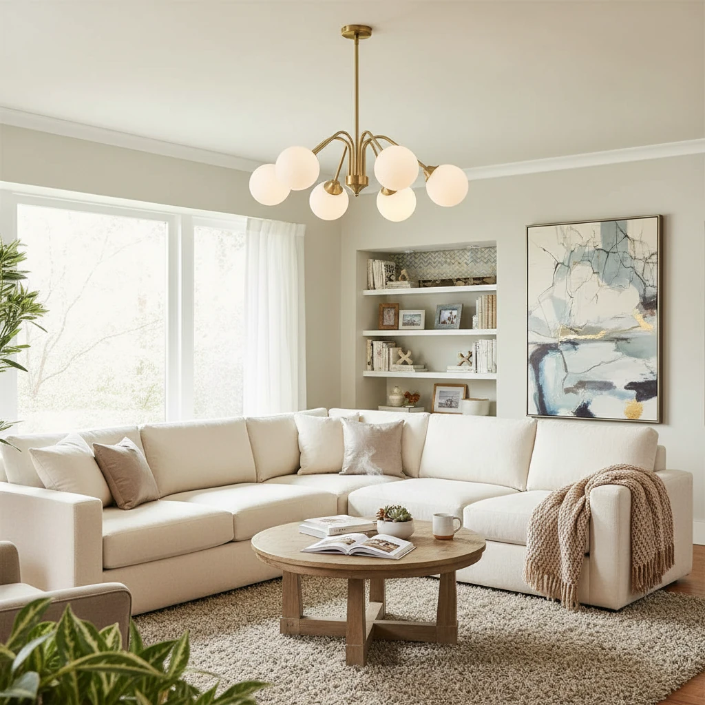 Porseleinen inbouw lifestyle-scène