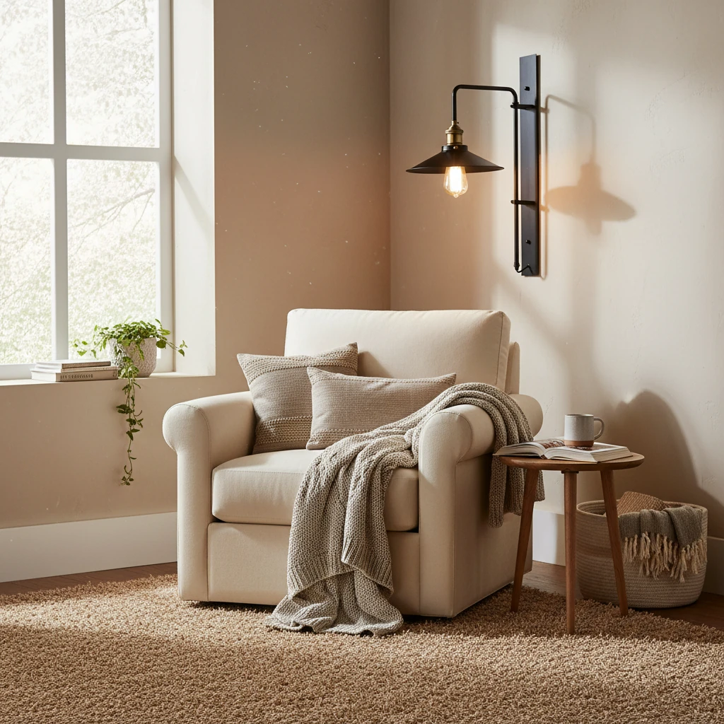 Porcelain flush mount lifestyle scene