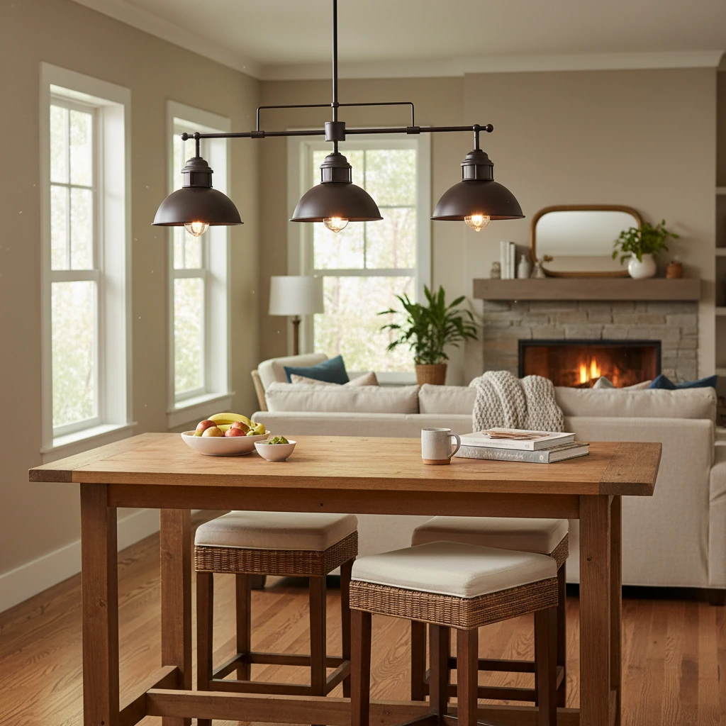 Porcelain flush mount lifestyle scene