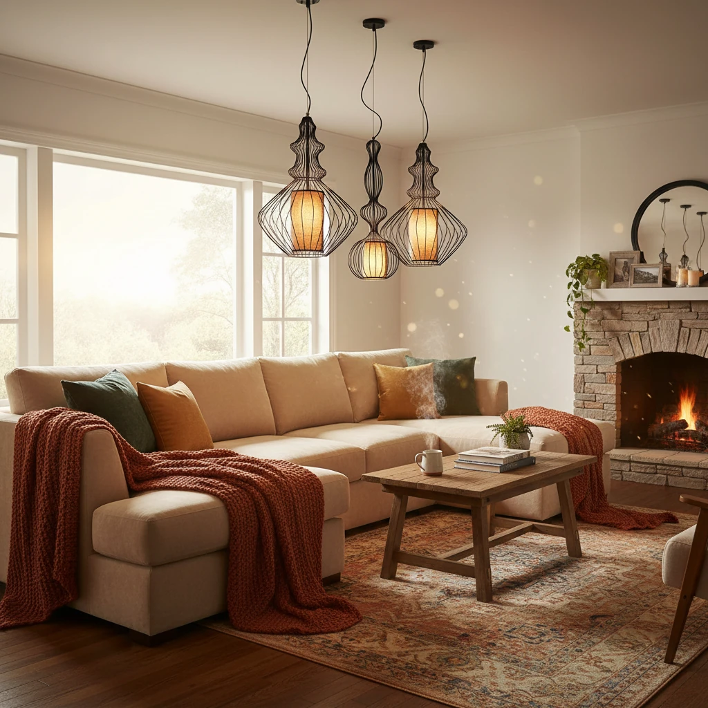 Porcelain flush mount lifestyle scene