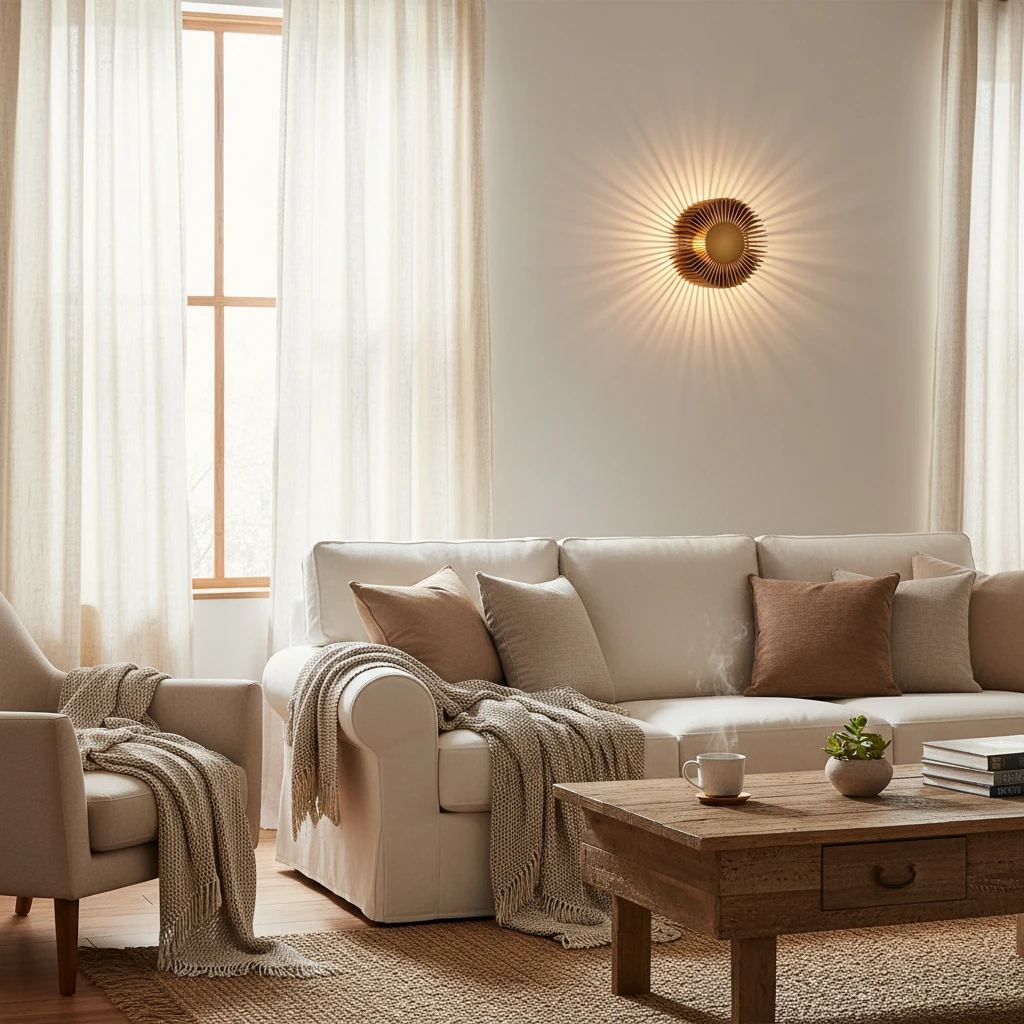 Escena de estilo de vida con montaje empotrado de porcelana