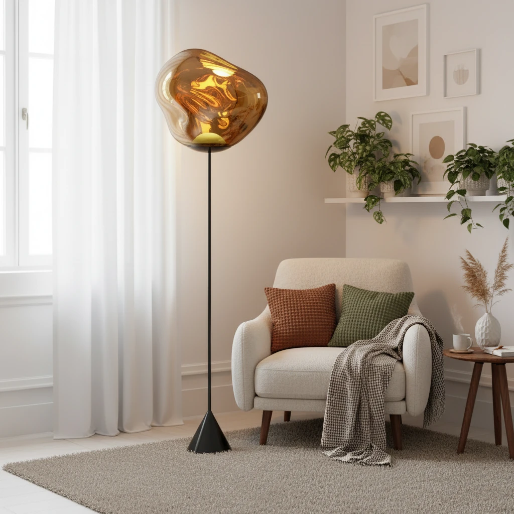 Porcelain flush mount lifestyle scene
