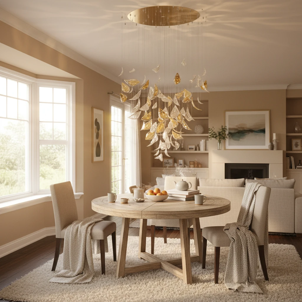 Porcelain flush mount lifestyle scene