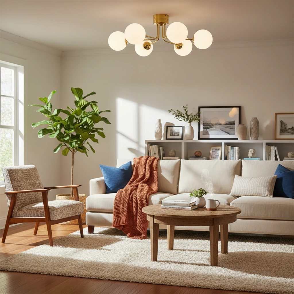 Porseleinen inbouw lifestyle-scène