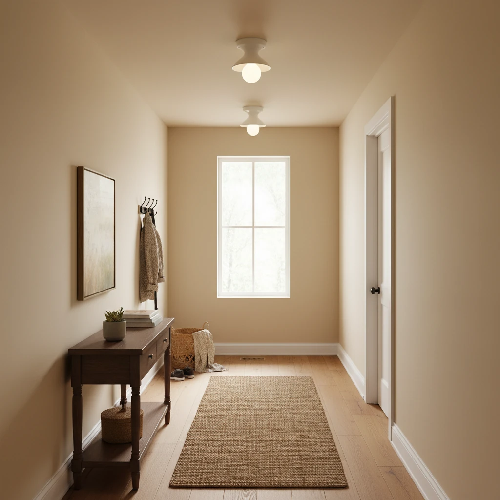 Porcelain flush mount lifestyle scene