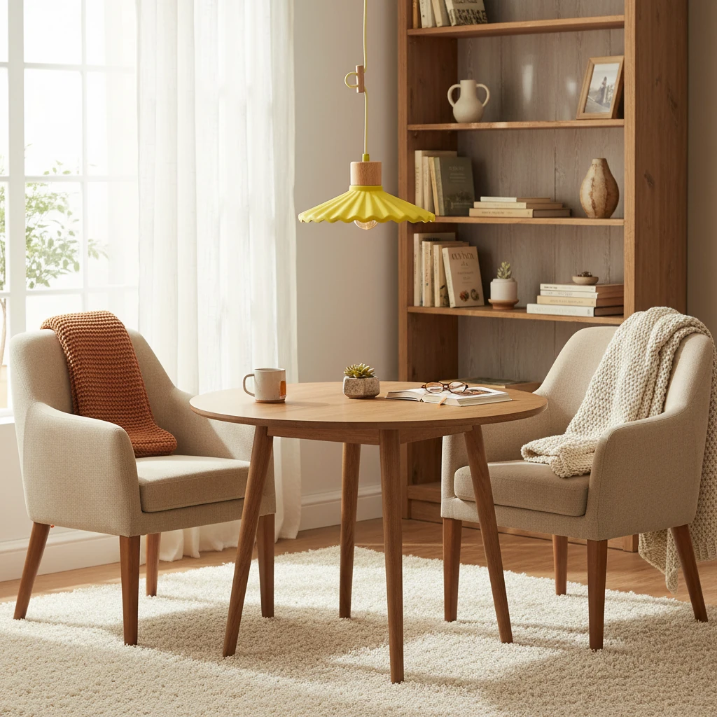 Scène de style de vie avec montage encastré en porcelaine