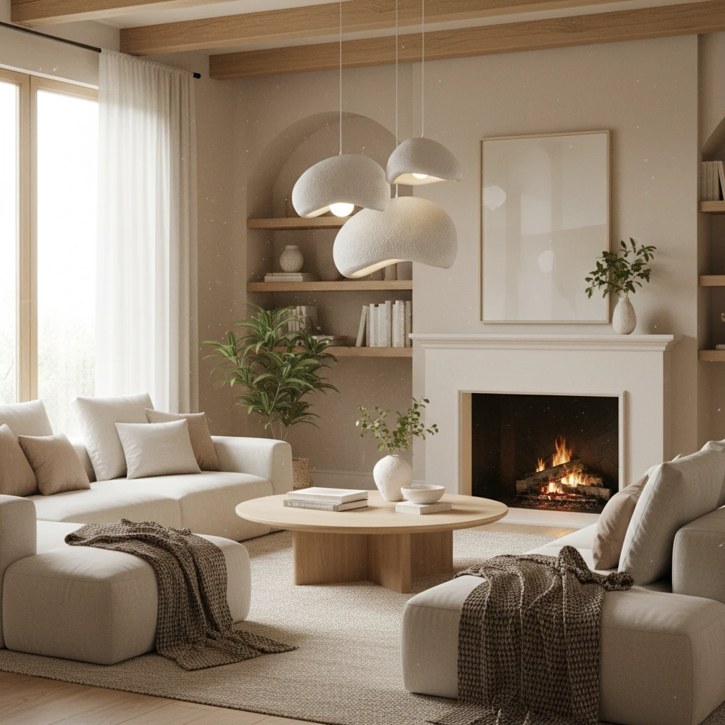 Porcelain flush mount lifestyle scene