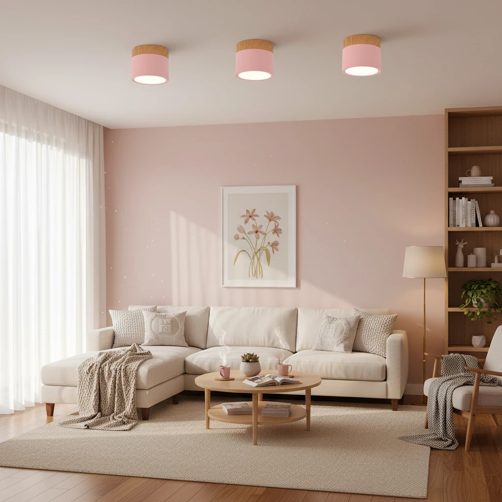 Porcelain flush mount lifestyle scene