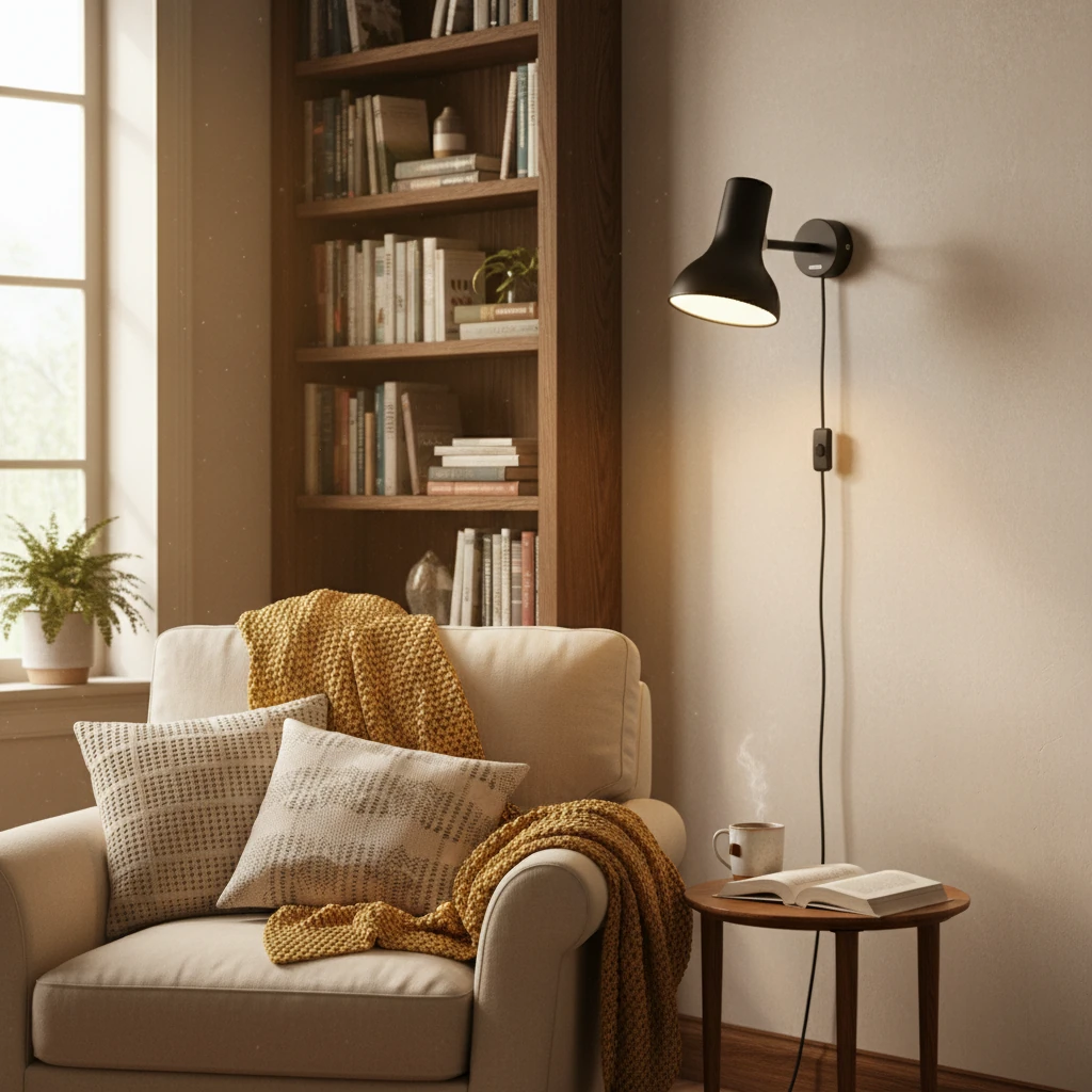 Porcelain flush mount lifestyle scene