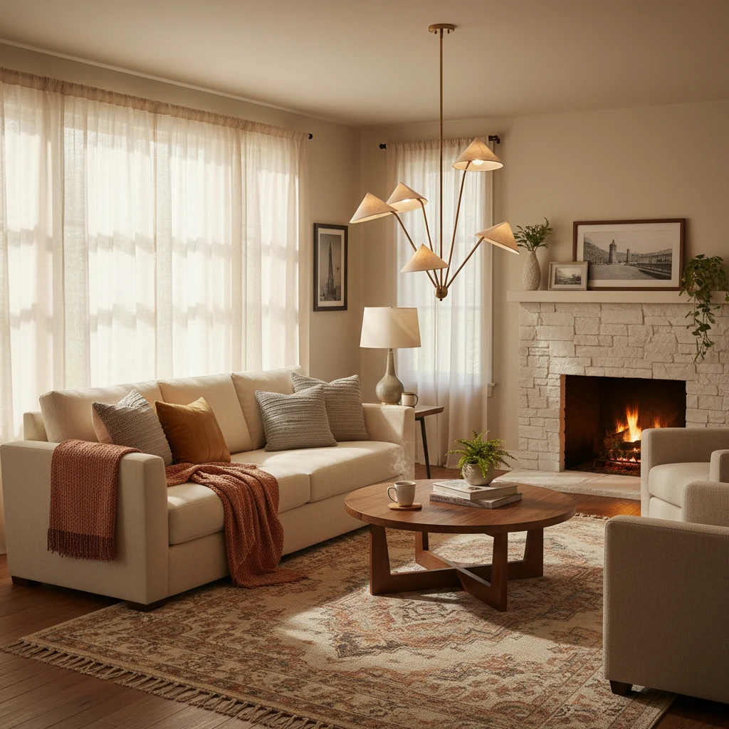 Porseleinen inbouw lifestyle-scène