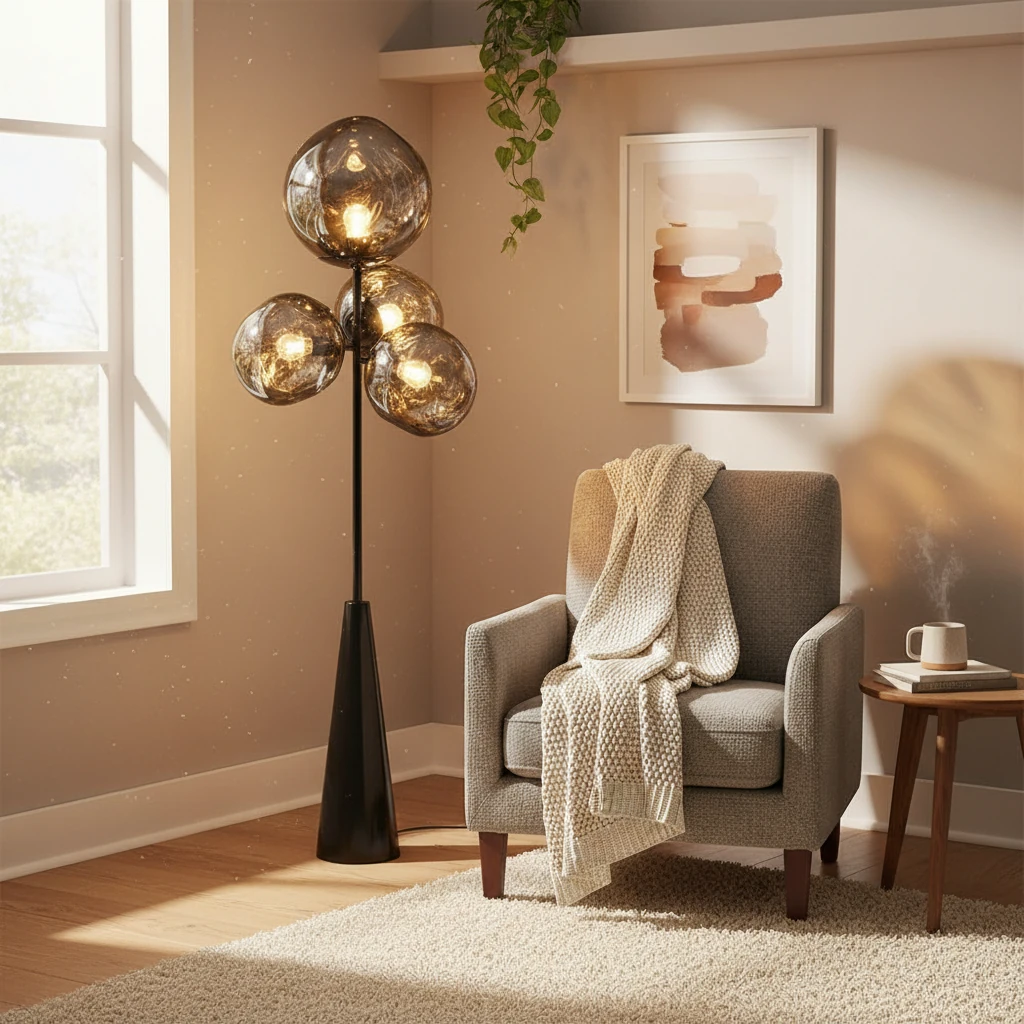 Porcelain flush mount lifestyle scene