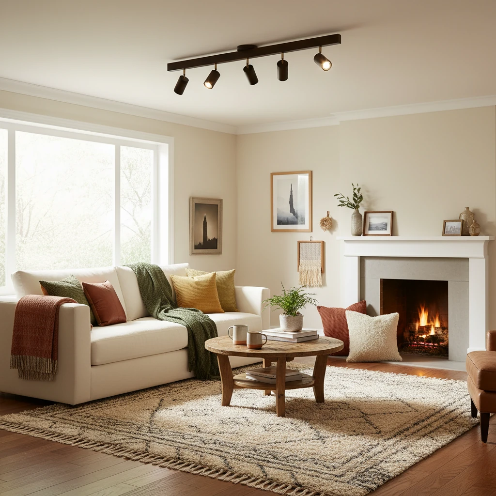 Porcelain flush mount lifestyle scene