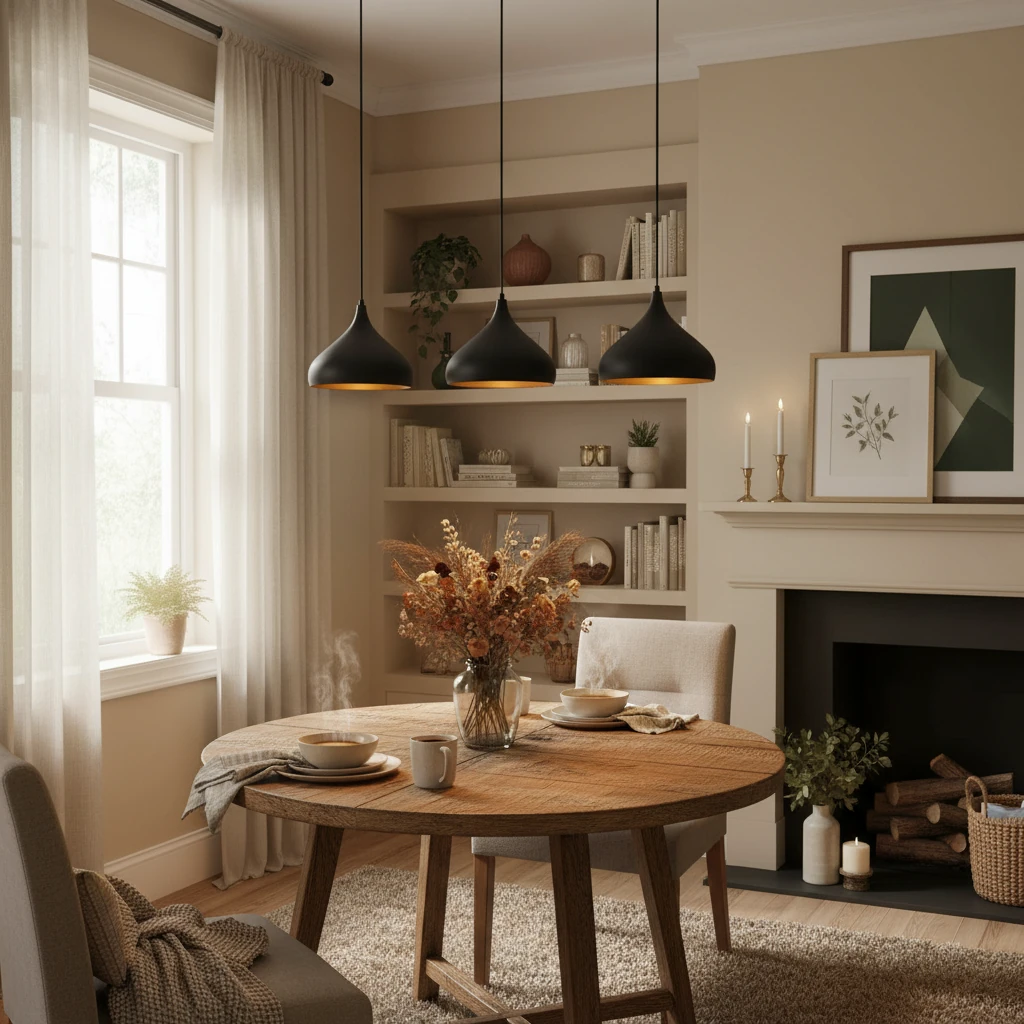 Porcelain flush mount lifestyle scene