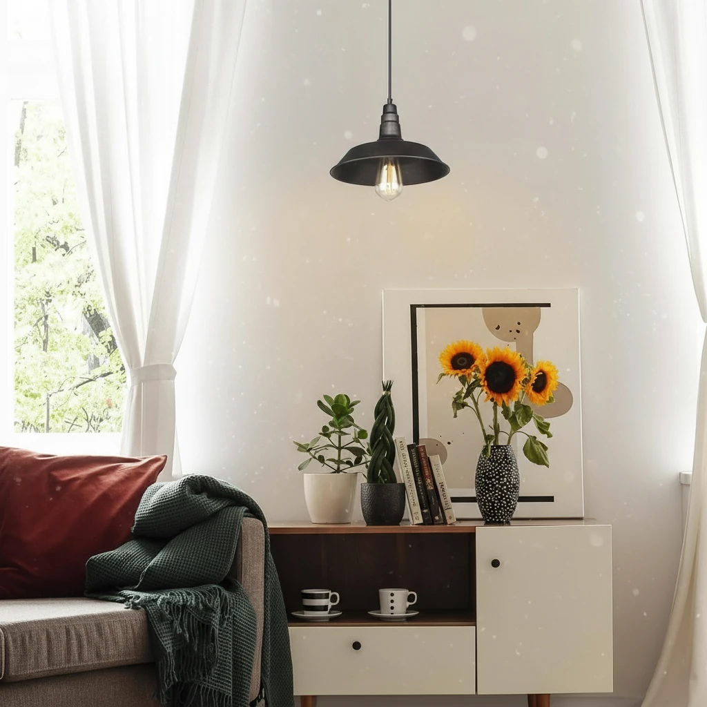 Escena de estilo de vida con montaje empotrado de porcelana