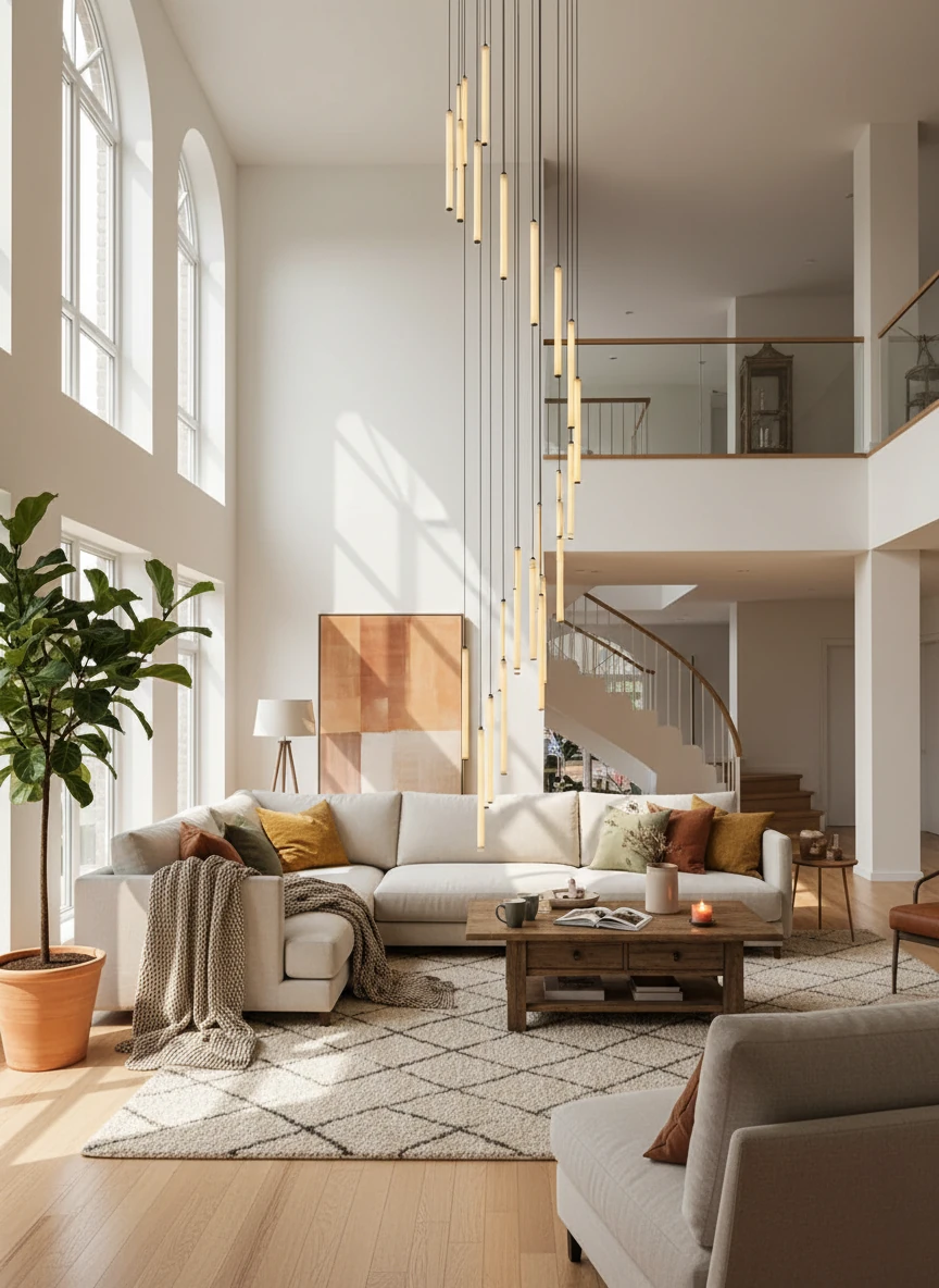 Porseleinen inbouw lifestyle-scène