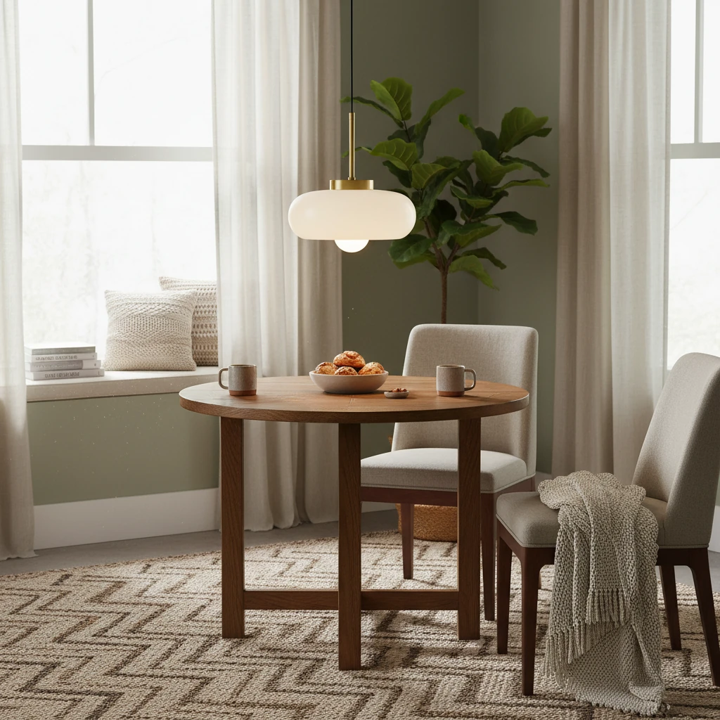 Porcelain flush mount lifestyle scene