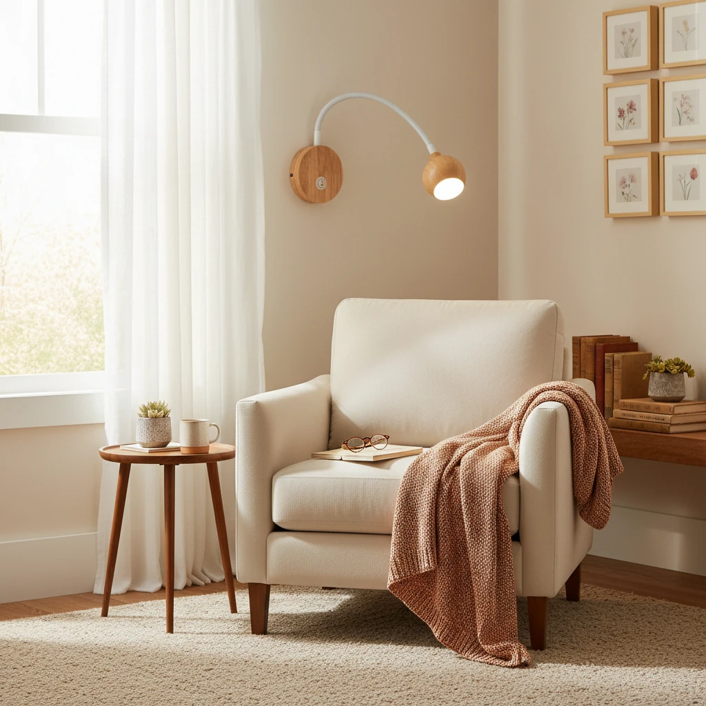 Porcelain flush mount lifestyle scene