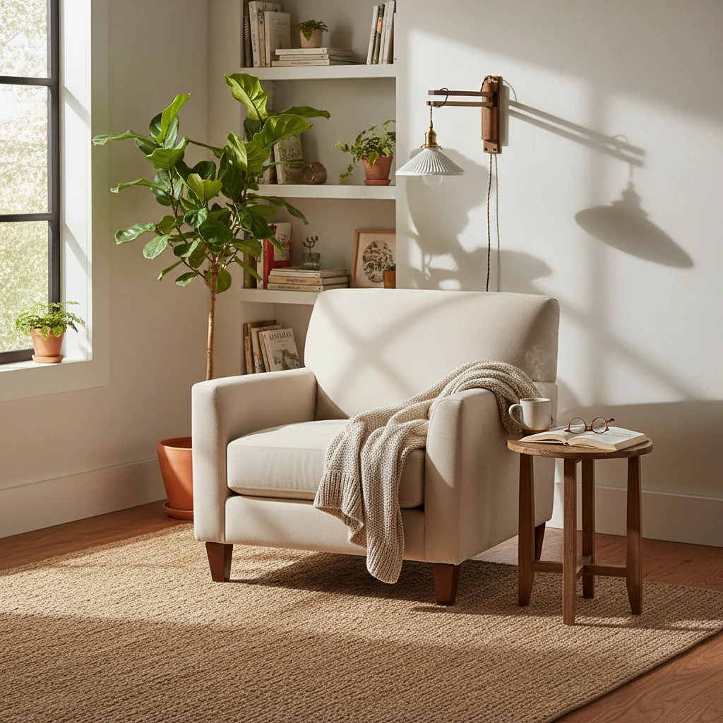 Porseleinen inbouw lifestyle-scène