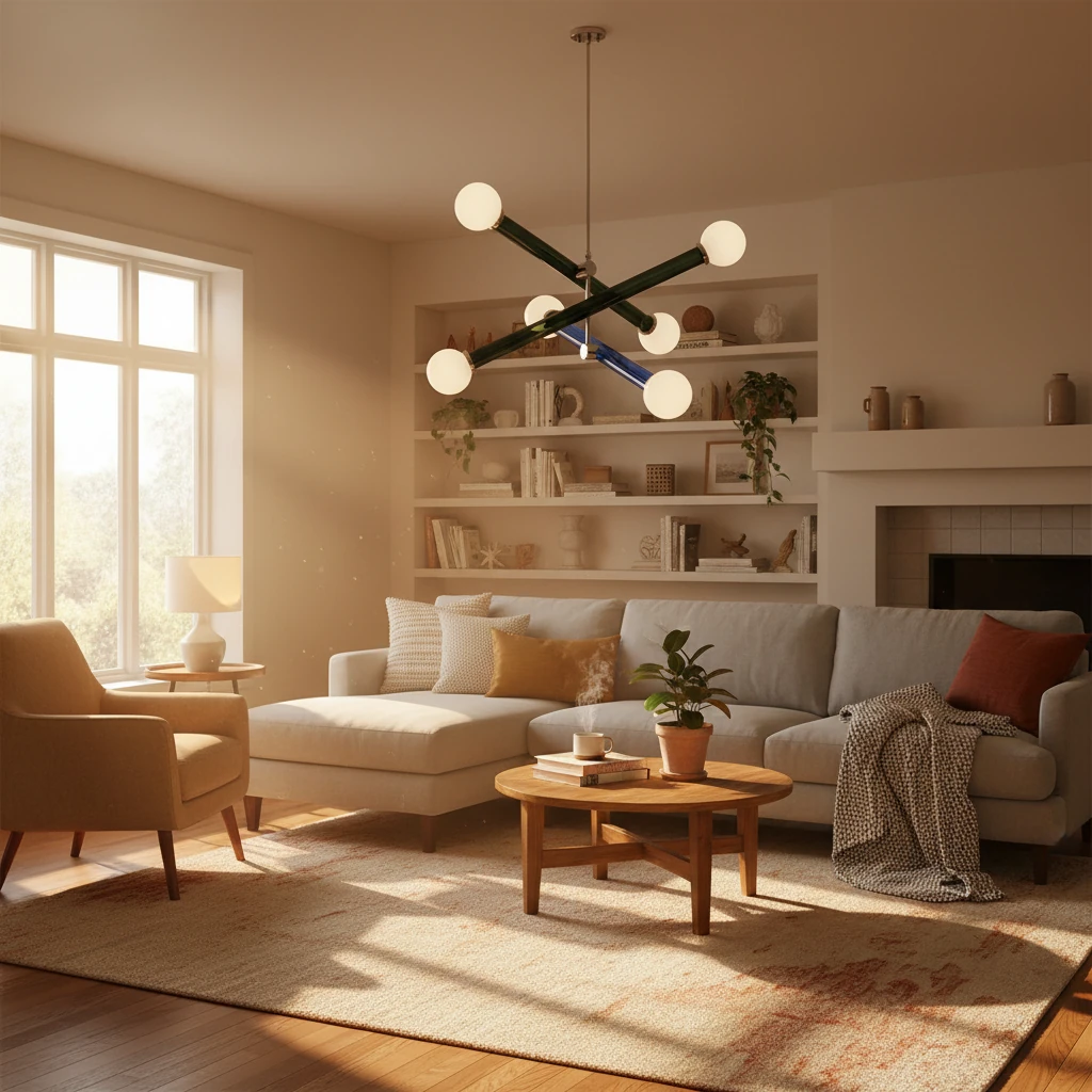 Porseleinen inbouw lifestyle-scène