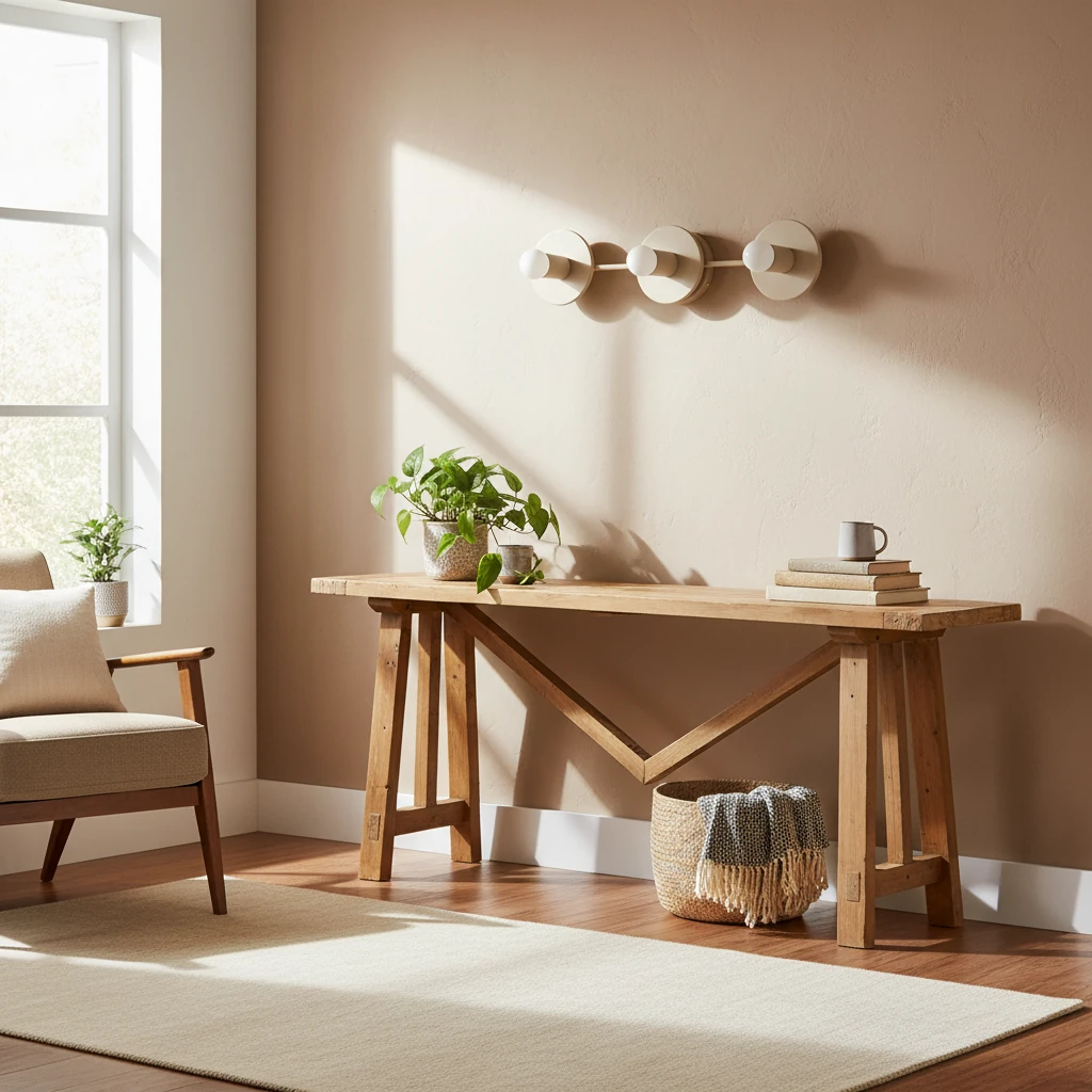 Porcelain flush mount lifestyle scene