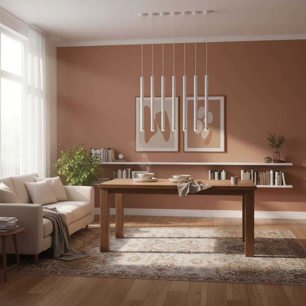 Scène de style de vie avec montage encastré en porcelaine