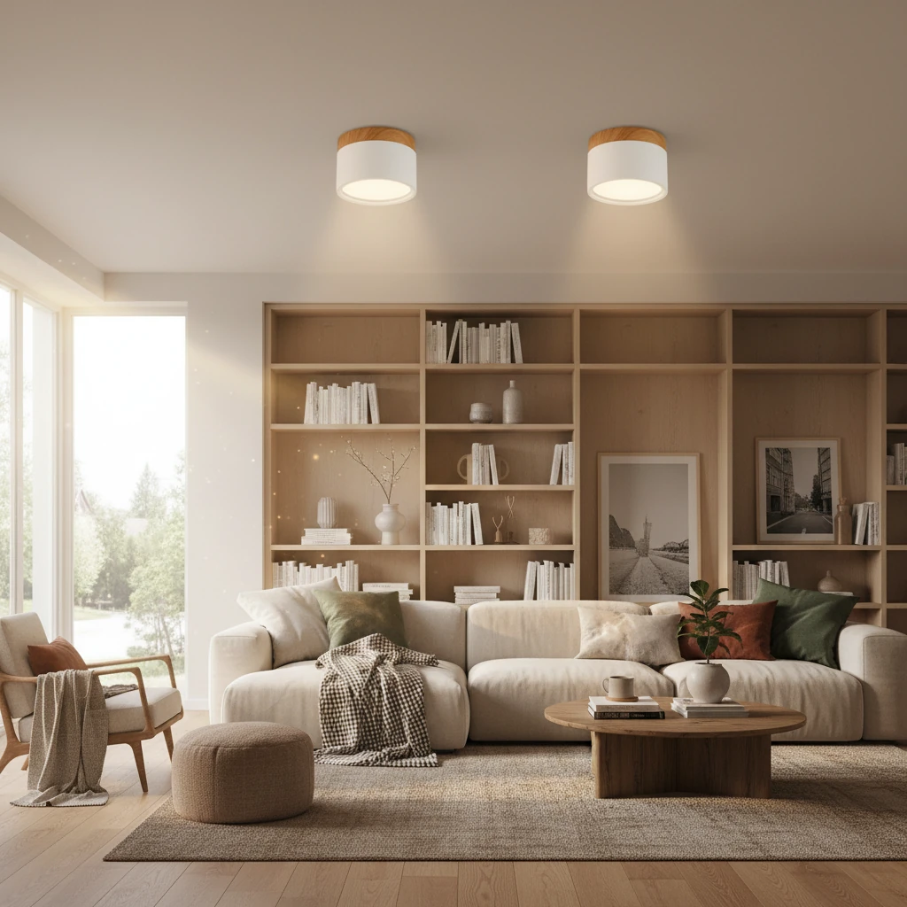 Porcelain flush mount lifestyle scene