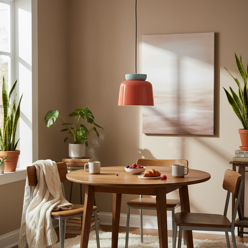 Porcelain flush mount lifestyle scene