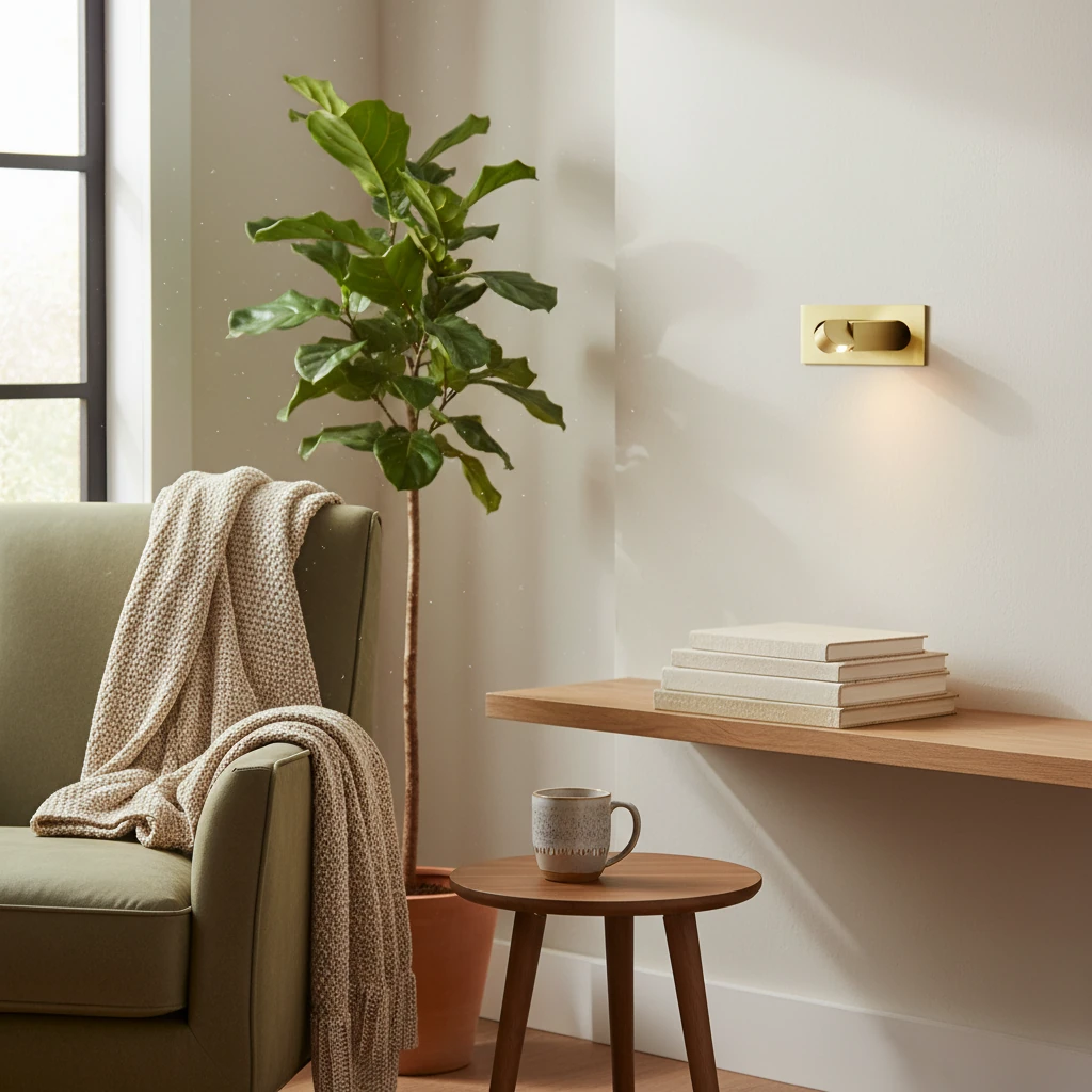 Scène de style de vie avec montage encastré en porcelaine