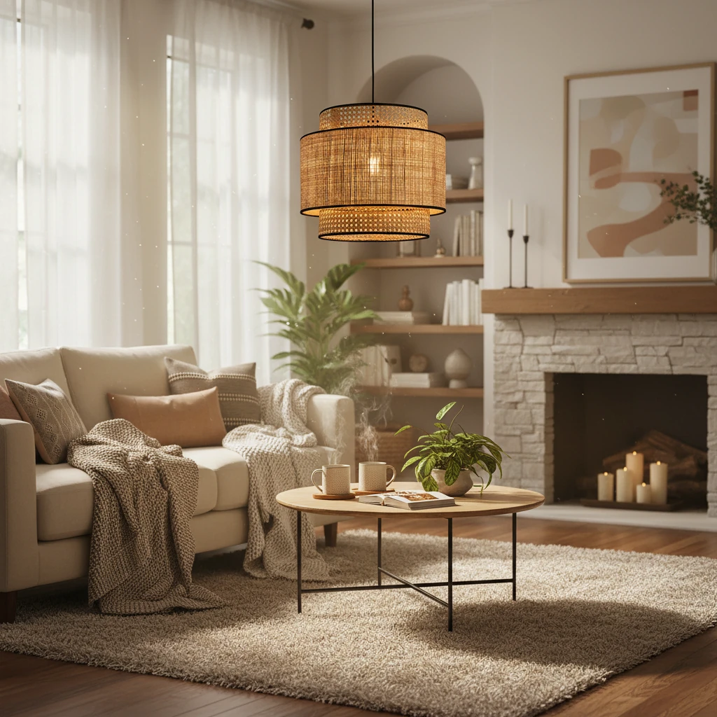 Porcelain flush mount lifestyle scene