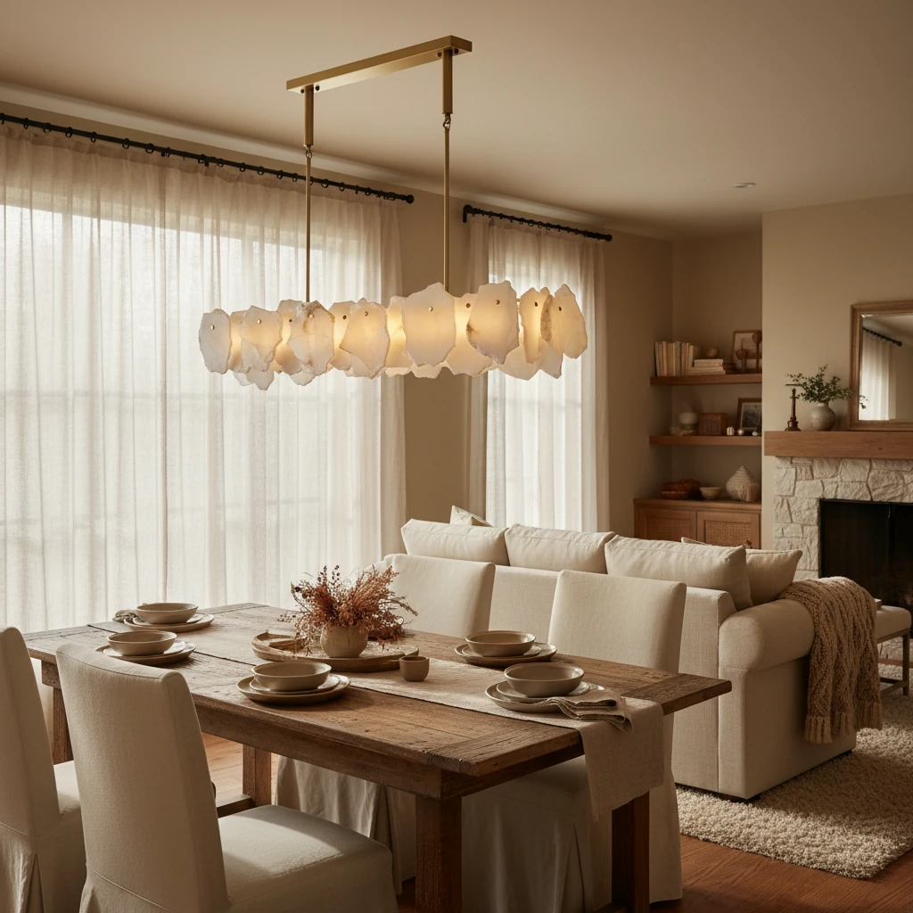 Porcelain flush mount lifestyle scene
