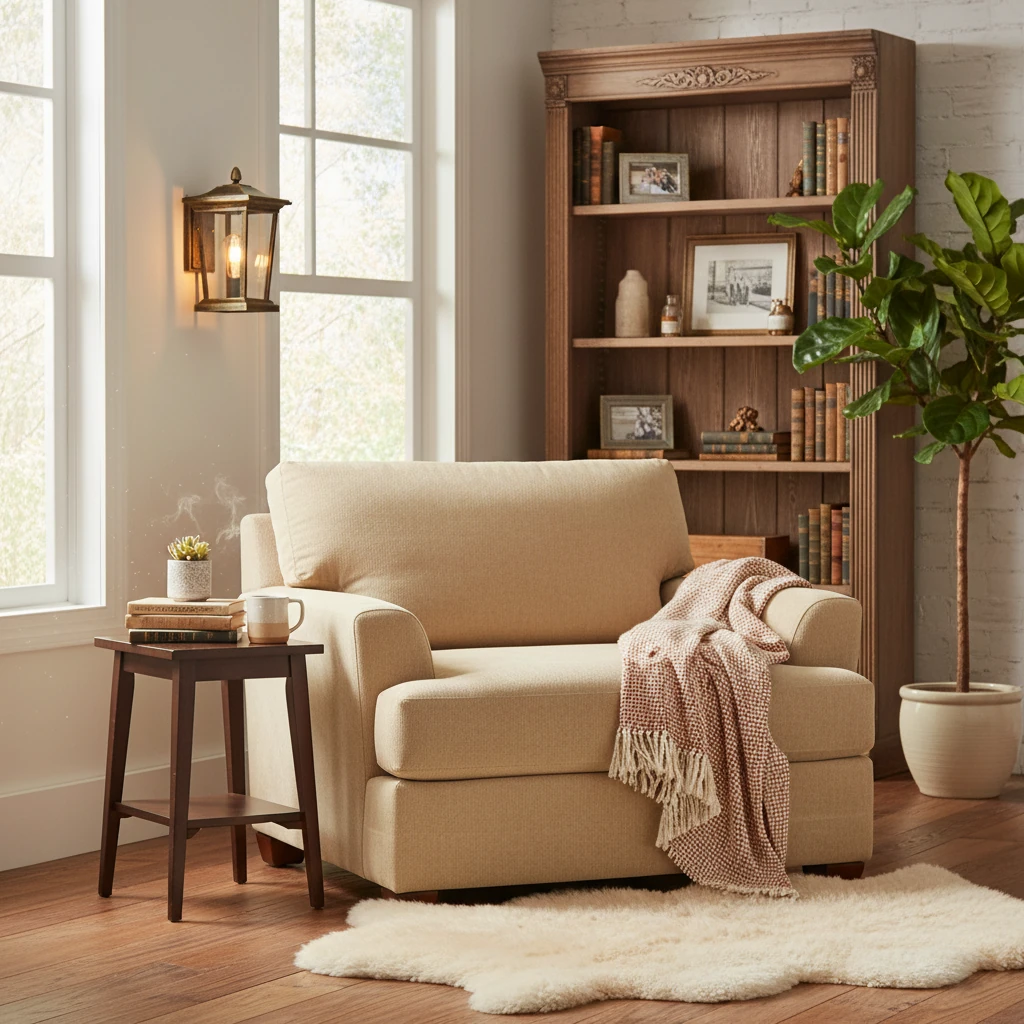 Porseleinen inbouw lifestyle-scène