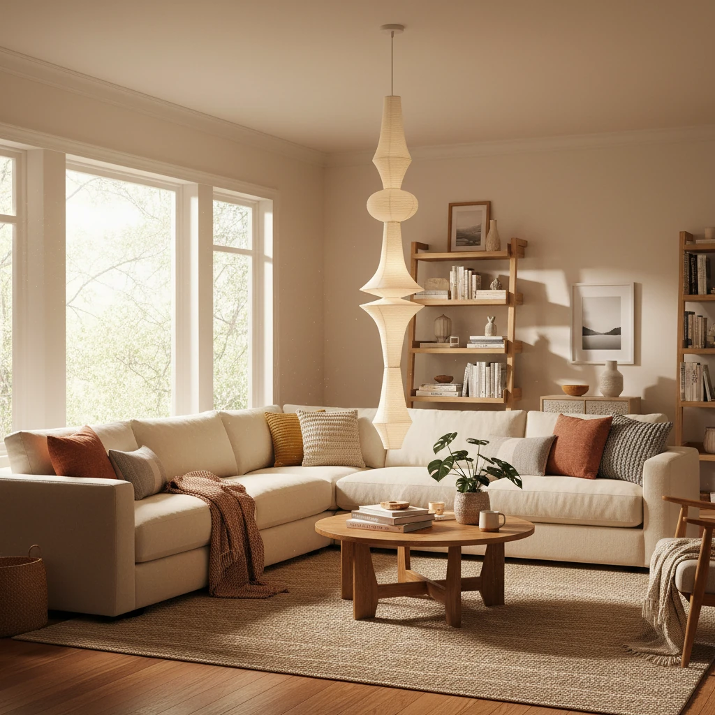 Porcelain flush mount lifestyle scene