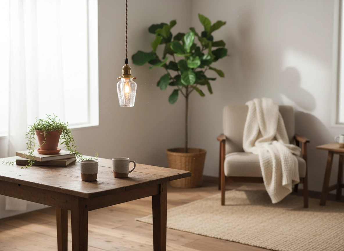 Porcelain flush mount lifestyle scene