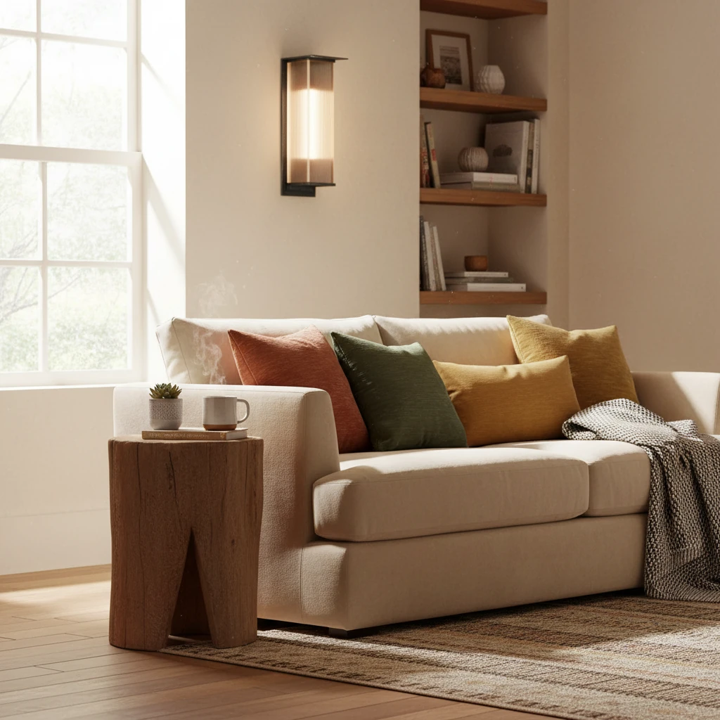Porseleinen inbouw lifestyle-scène