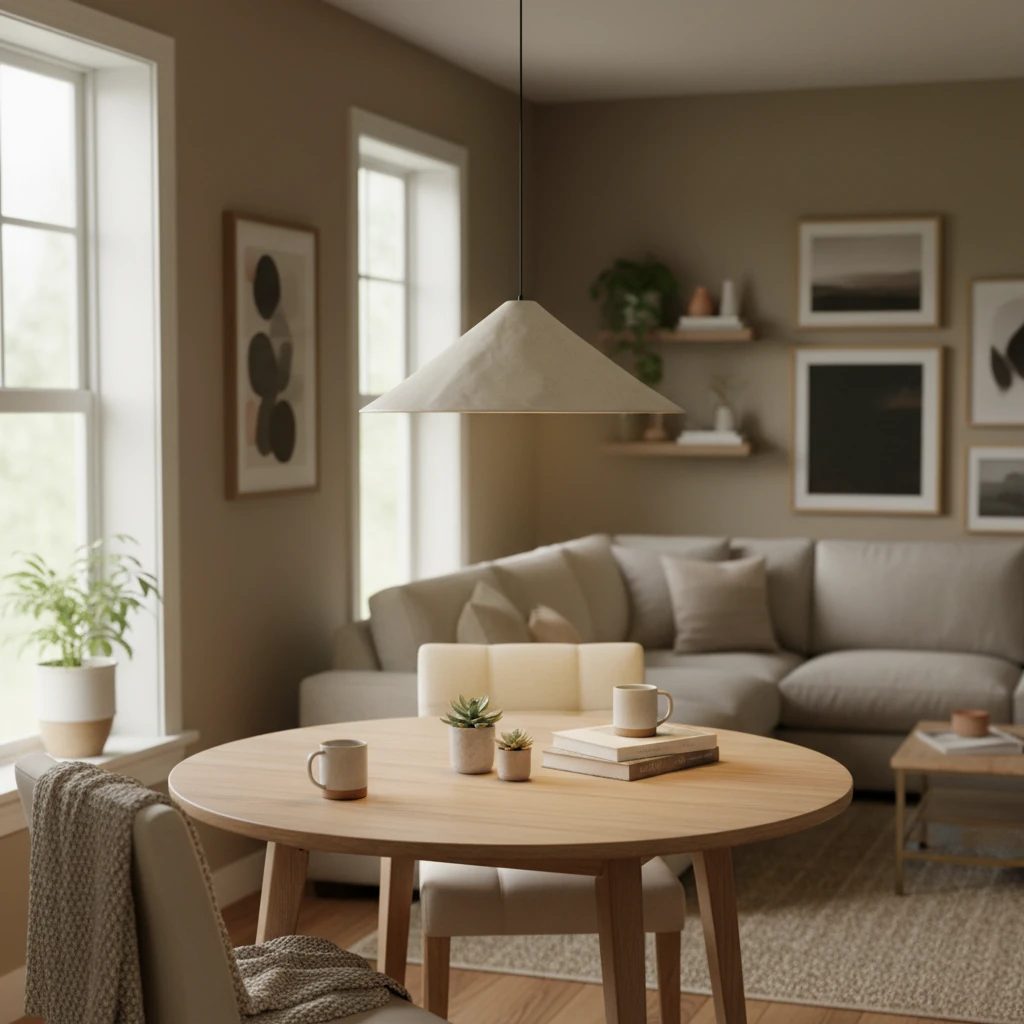 Lifestyle-Szene aus flächenbündigem Porzellan