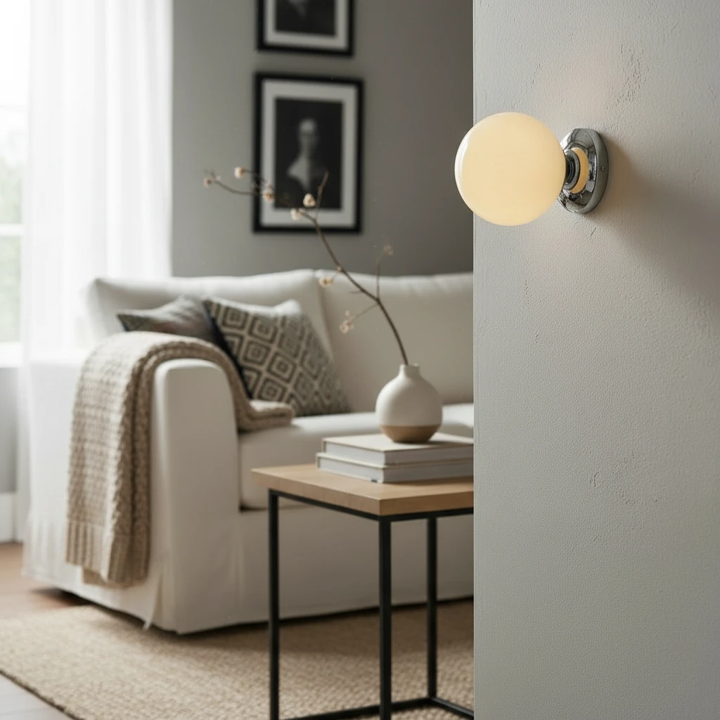 Porcelain flush mount lifestyle scene