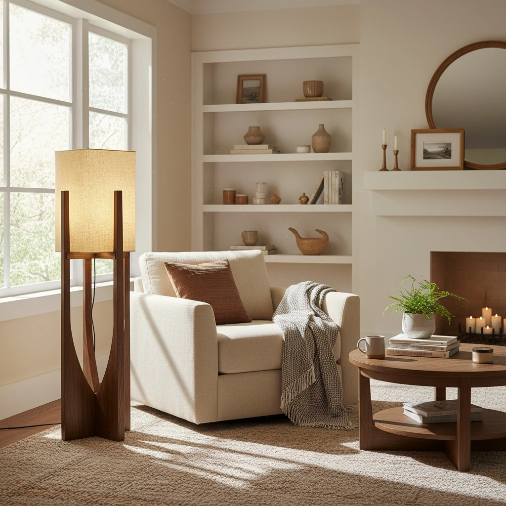 Porcelain flush mount lifestyle scene