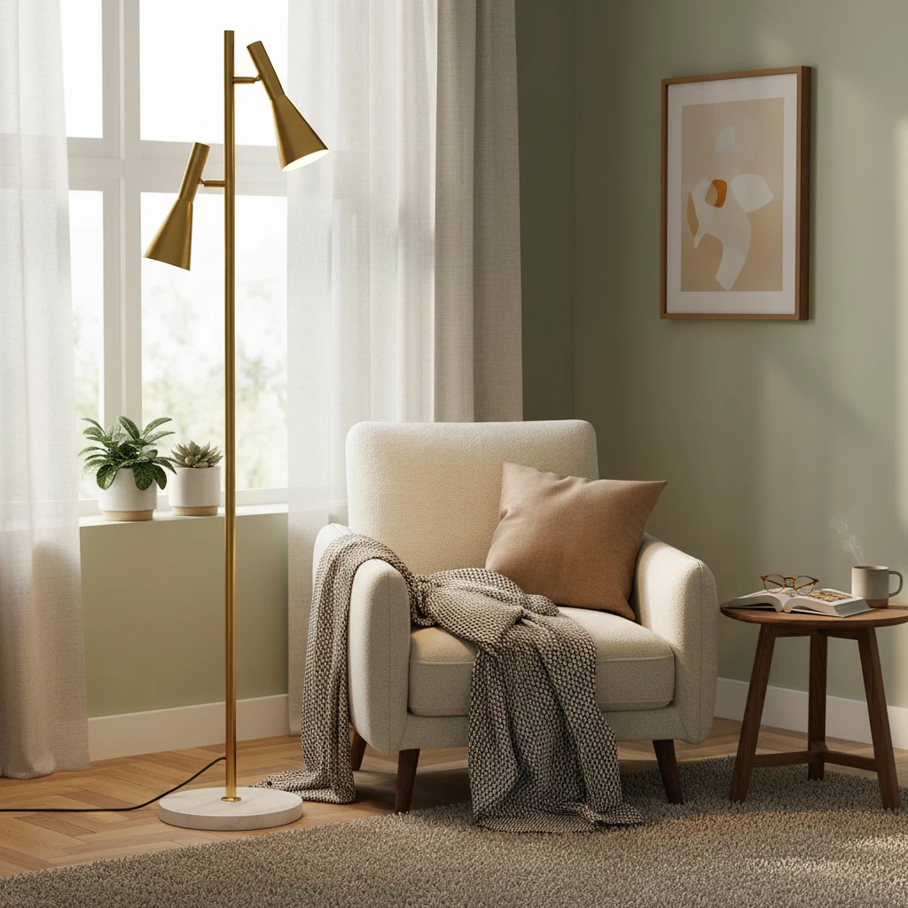 Porcelain flush mount lifestyle scene