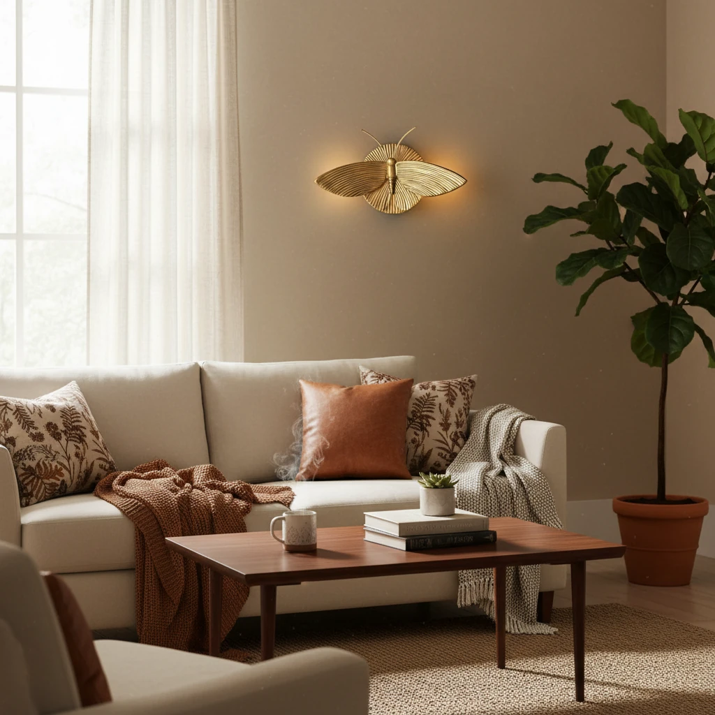 Porcelain flush mount lifestyle scene