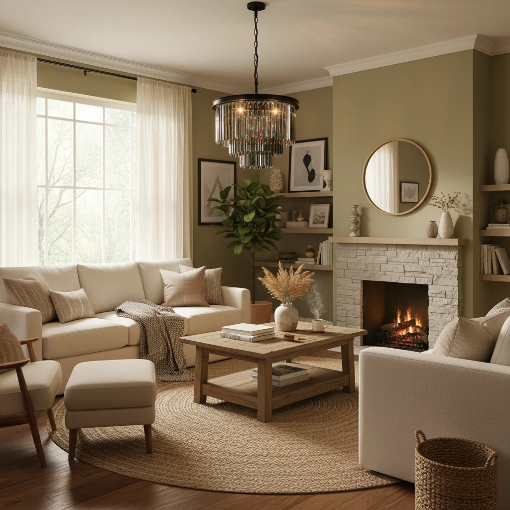 Porcelain flush mount lifestyle scene