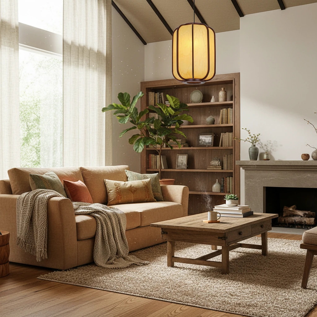 Porseleinen inbouw lifestyle-scène