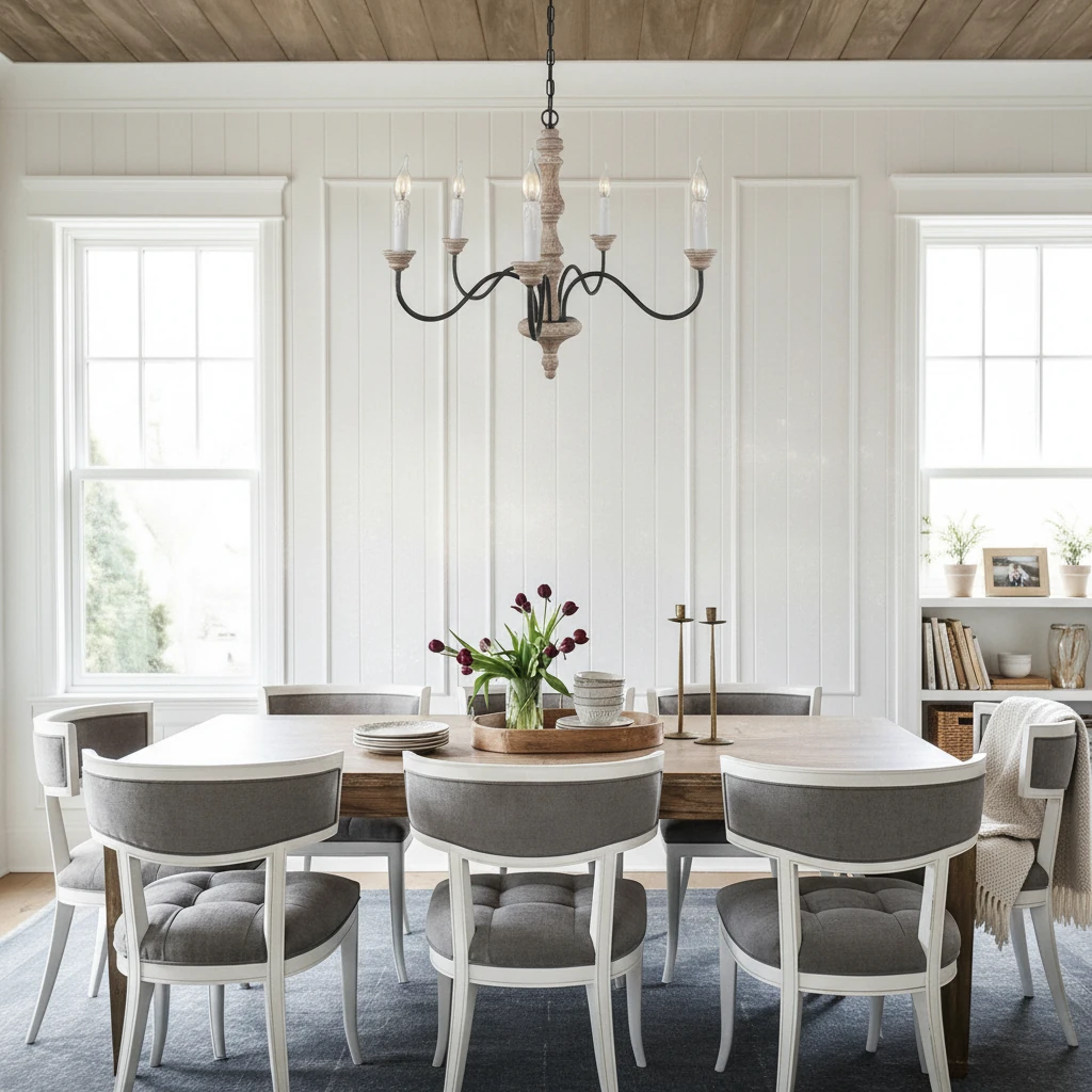 Porcelain flush mount lifestyle scene