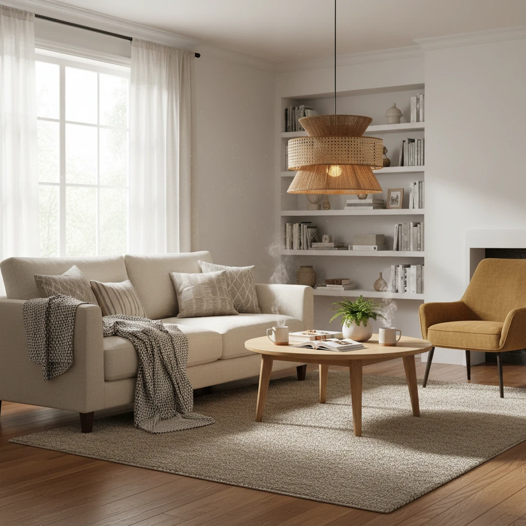 Porseleinen inbouw lifestyle-scène