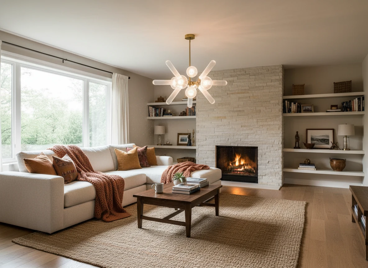 Porseleinen inbouw lifestyle-scène
