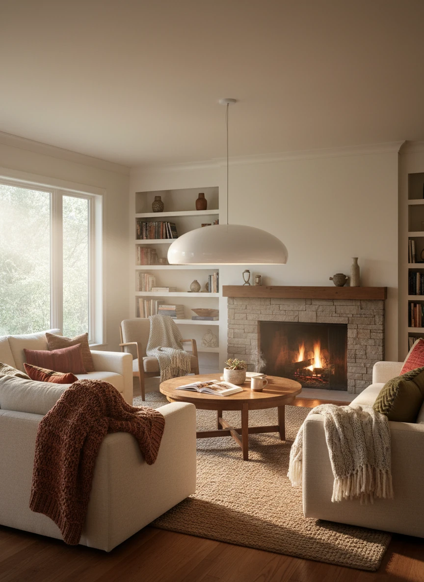 Porseleinen inbouw lifestyle-scène