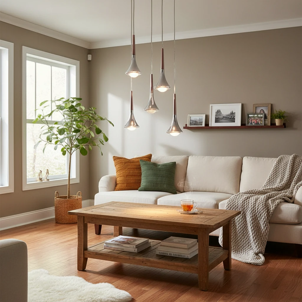 Porcelain flush mount lifestyle scene